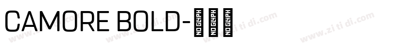 Camore Bold字体转换